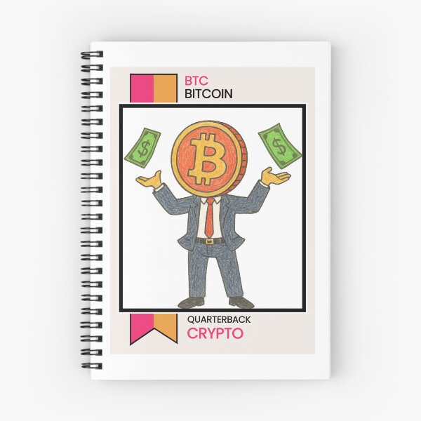Item preview, Bitcoin is my Business Football Parody Trading Card designed and sold by StickerBird.