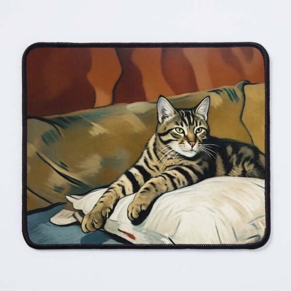 Item preview, Portrait of Kimba the Tabby Cat designed and sold by brentwooddsgn.