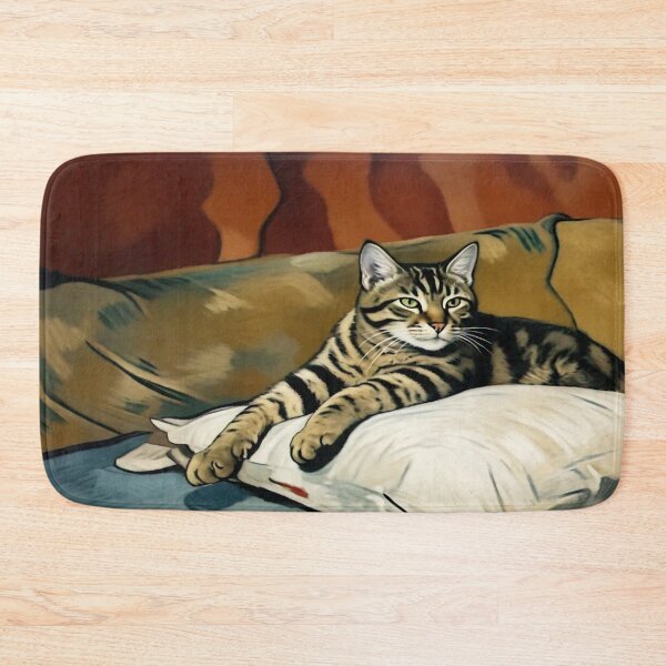 Item preview, Portrait of Kimba the Tabby Cat designed and sold by brentwooddsgn.