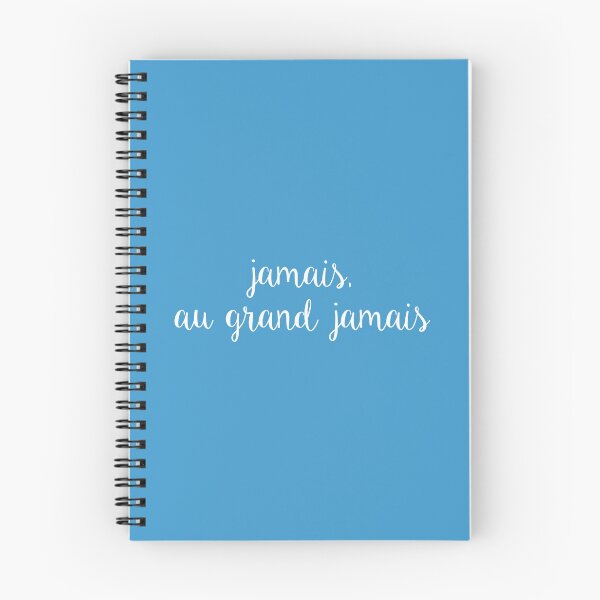 Item preview, jamais, au grand jamais, bleu designed and sold by sharpstuff.