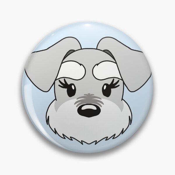 Item preview, Kawaii Schnauzer with Long Eyelashes designed and sold by tayaan.