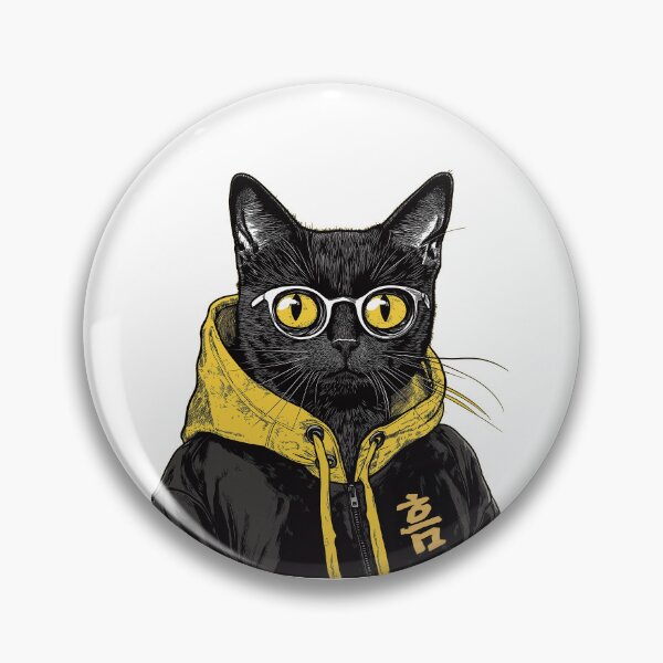 Item preview, Cool Cat in Street Style – 흑묘 designed and sold by studio902.