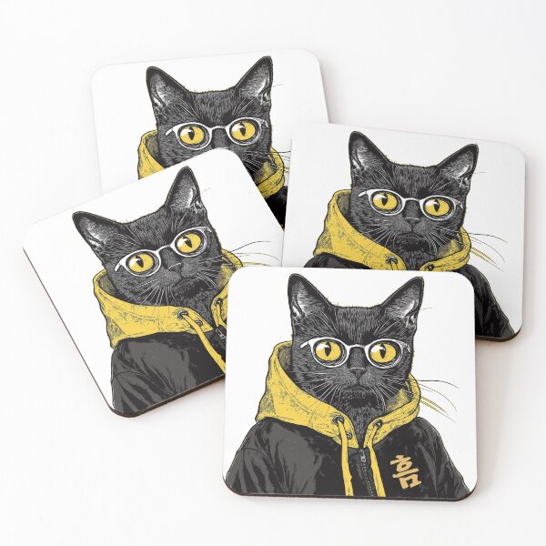 Item preview, Cool Cat in Street Style – 흑묘 designed and sold by studio902.