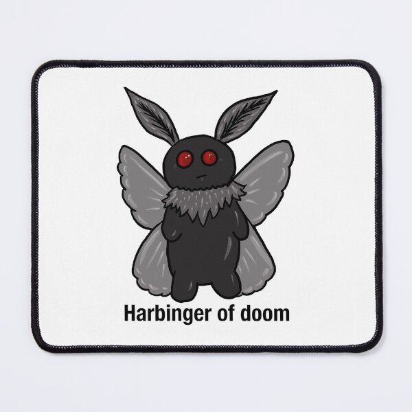 Item preview, Harbinger of Doom – Cute Mothman Cryptid | Funny Paranormal Creature Art designed and sold by graceirisart.