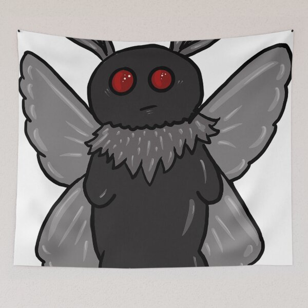 Item preview, Harbinger of Doom – Cute Mothman Cryptid | Funny Paranormal Creature Art designed and sold by graceirisart.