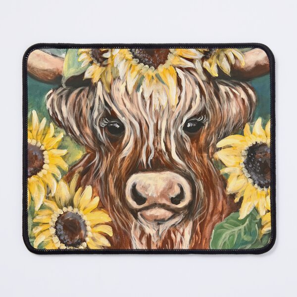 Item preview, Highland Cow and Sunflower -Cropped designed and sold by CamillaRandall.
