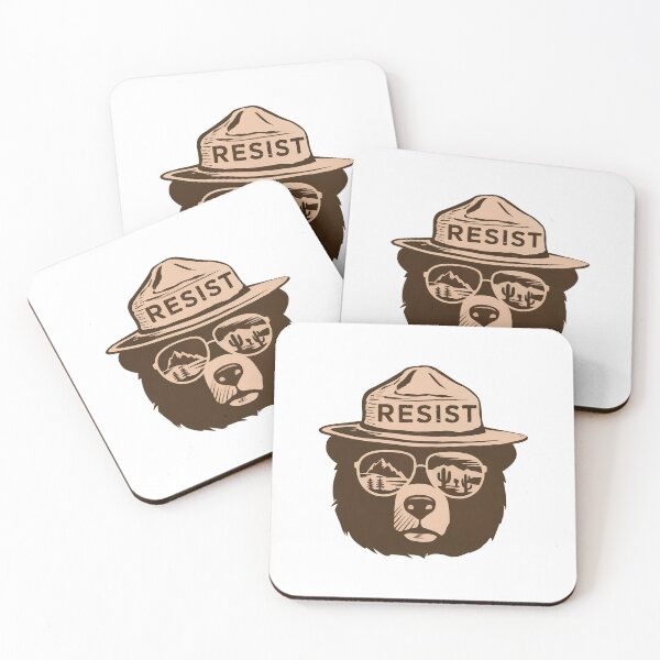 Item preview, Protect our national parks hands off smokey the bear resistance park save environment designed and sold by SkeletonsDanger.