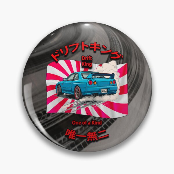 Item preview, Drift King – Midnight Skid (R34 JDM Poster Art) designed and sold by Michael van der Hoorn.