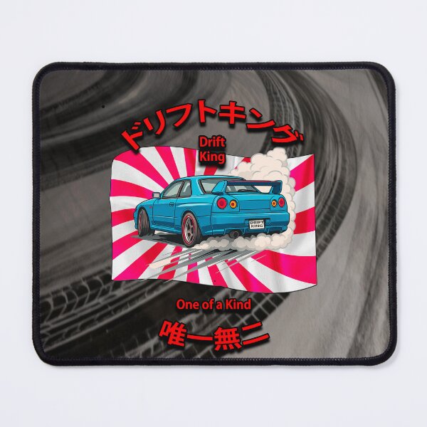 Item preview, Drift King – Midnight Skid (R34 JDM Poster Art) designed and sold by Michael van der Hoorn.