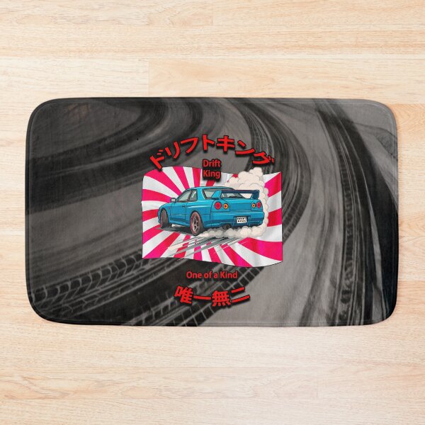 Item preview, Drift King – Midnight Skid (R34 JDM Poster Art) designed and sold by Michael van der Hoorn.