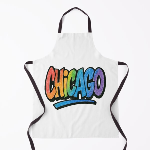 Aperçu de l'œuvre Logo Chicago Graffiti dessiné aux crayons de couleur créée et vendue par StickerBird.