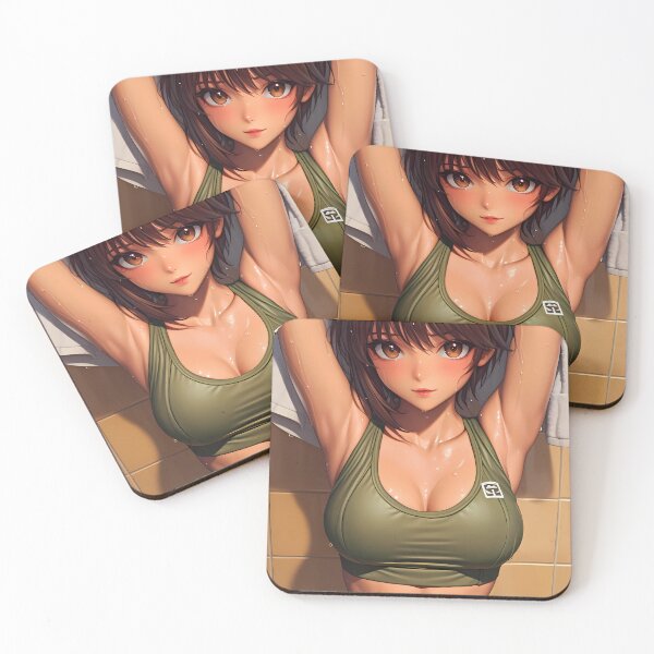 Item preview, Miho Nishizumi Girls und Panzer Anime Girl Wet Look Post-Shower Locker Room Style designed and sold by rivettlihuiq.