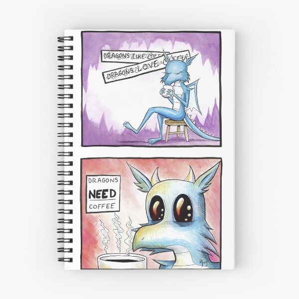 Item preview, Dragon Facts 10: Dragons and Coffee designed and sold by Sugi Ando.