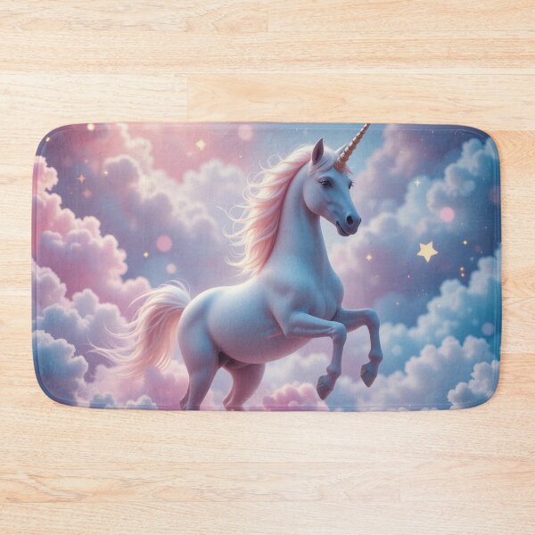 Item preview, majestic unicorn leaps through a dreamy sky designed and sold by InezPhotography.