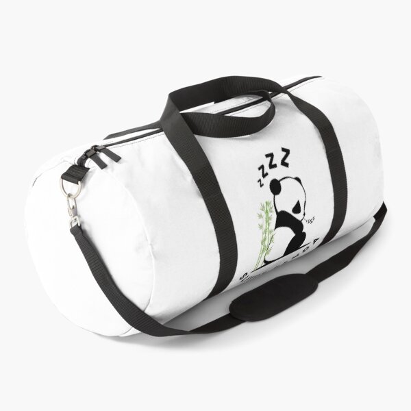 Item preview, "Sleepy Panda Resting by Bamboo – Animal Illustration" designed and sold by Goodnbadapple.