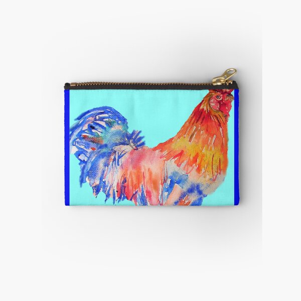 Item preview, Red Rooster Watercolor Painting Chicken Bright Colourful designed and sold by Sarah  Rajkotwala.