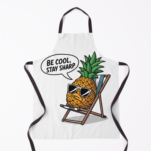 Item preview, Funny Be Cool Stay Sharp Pineapple Cartoon Design designed and sold by badburropress.