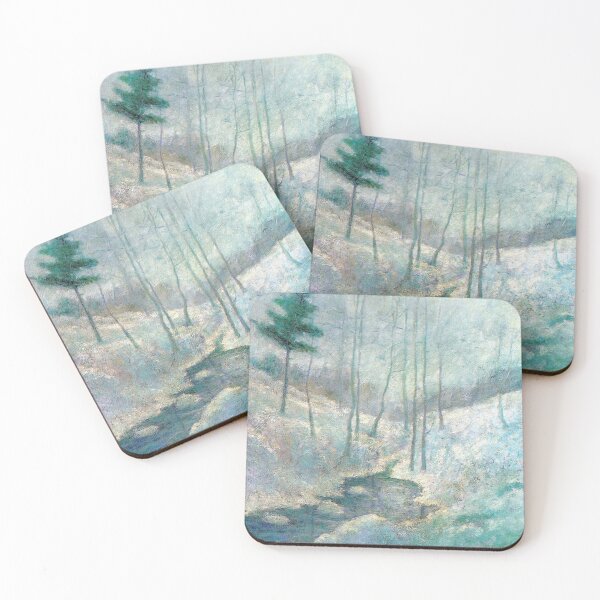 Item preview, Winter Landscape by John Henry Twachtman designed and sold by PureVintageLove.