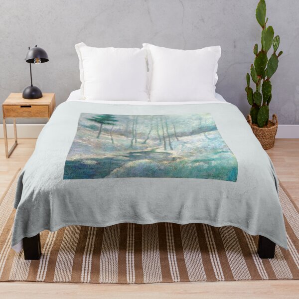 Item preview, Winter Landscape by John Henry Twachtman designed and sold by PureVintageLove.