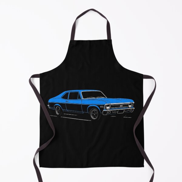 Item preview, Blue 1969 Chevy Nova SS Muscle Car Minimalist Art designed and sold by TheArtOfCar.