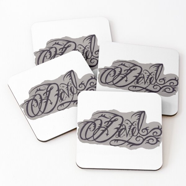 Item preview, devil lettering art pencil drawin designed and sold by pksart1.
