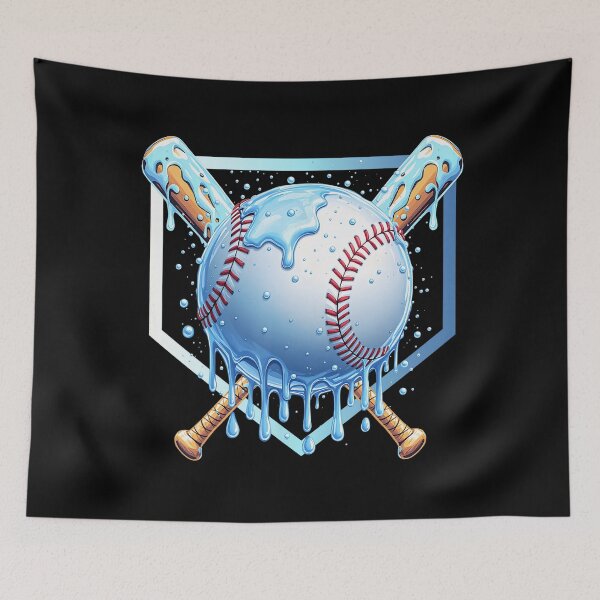 Item preview, Baseball Drip For Boys Home Plate Ice Cream Drip Youth Sport designed and sold by Filek-mable.