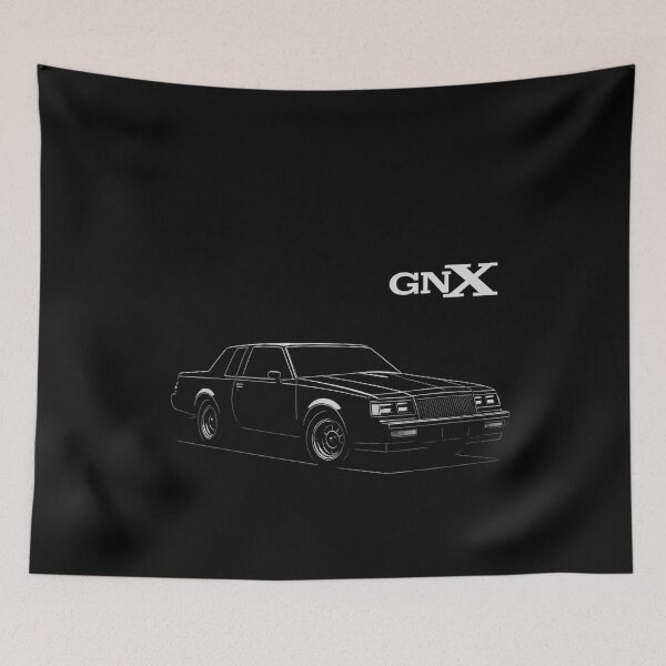 Item preview, 1987 Buick GNX Turbo Muscle Car Minimalist Blackout Art designed and sold by TheArtOfCar.