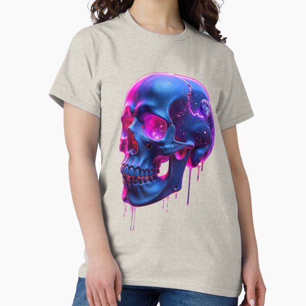 skull with stars, moons classic tshirt Classic T-Shirt