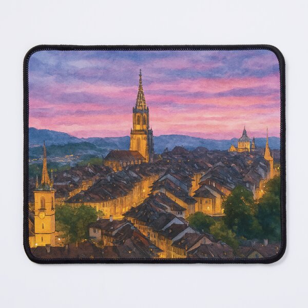 Item preview, Bern Old Town Sunset View Switzerland designed and sold by Era-of-Traveler.