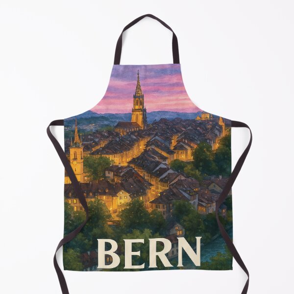 Item preview, Bern Old Town Sunset View Switzerland designed and sold by Era-of-Traveler.