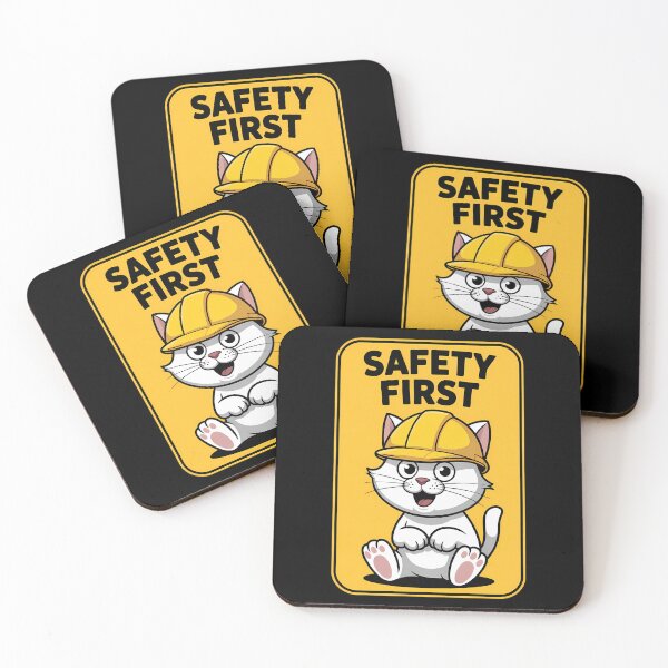 Item preview, Osha Cat - Safety First designed and sold by Funny Vintage Stickers And T-Shirts.