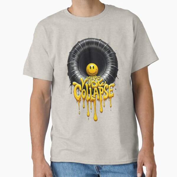 Item preview, vibes collapse emoji classic tshirt designed and sold by anandsiva2703.