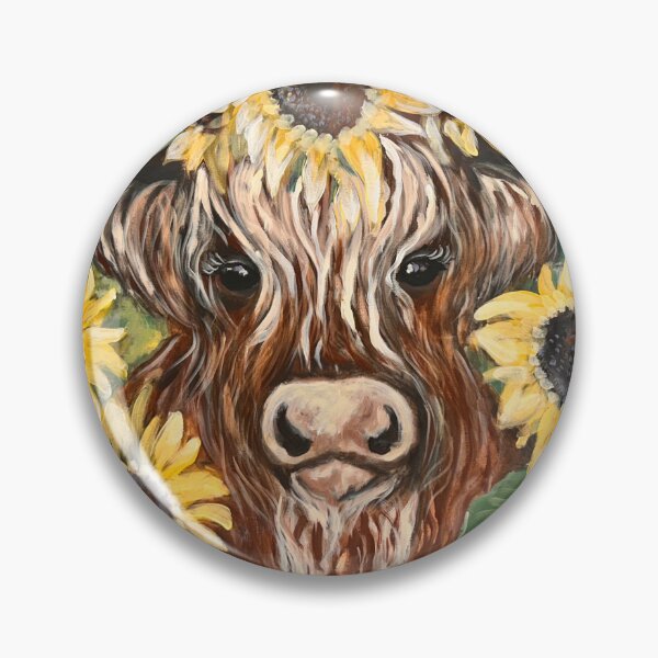 Item preview, Highland Cow and Sunflowers designed and sold by CamillaRandall.