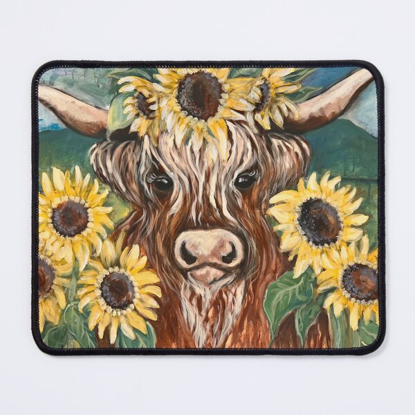 Item preview, Highland Cow and Sunflowers designed and sold by CamillaRandall.
