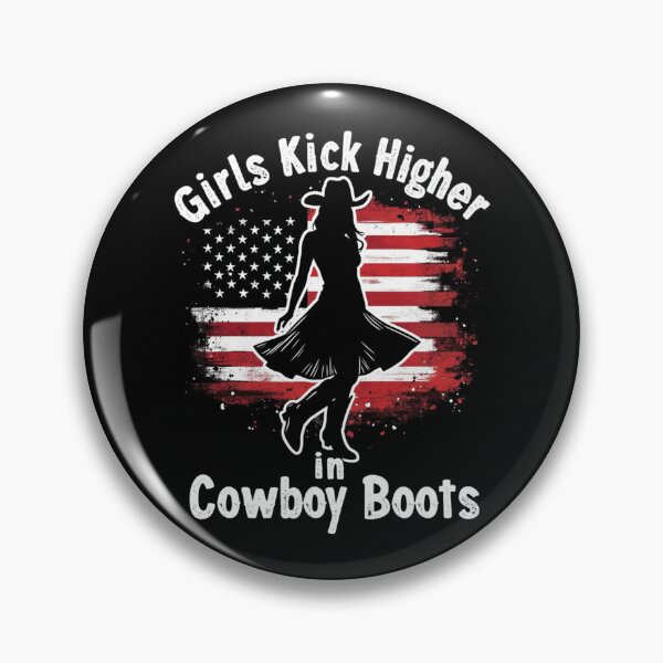 Item preview, Country Western Cowgirl Girls Kick Higher In Boots designed and sold by Blok45.