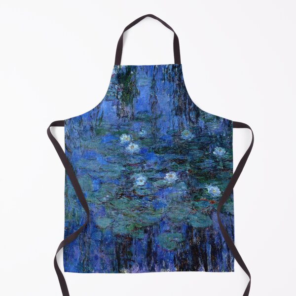 Item preview, Water Lilies Monet vibrant blue designed and sold by PureVintageLove.