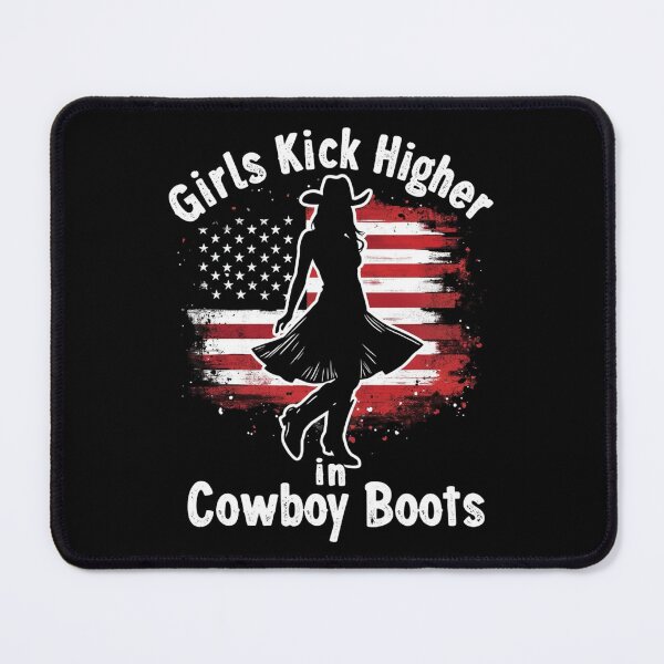 Item preview, Country Western Cowgirl Girls Kick Higher In Boots designed and sold by Blok45.