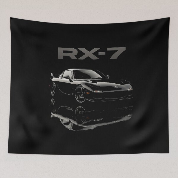 Item preview, Mazda RX-7 FD3S JDM Icon Blacked Out Minimalist Car Art designed and sold by TheArtOfCar.