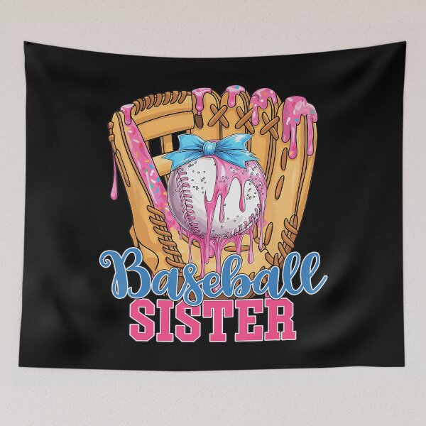 Item preview, Baseball Sister Funny Baseball Ice Cream Drip Big Sister designed and sold by Filek-mable.
