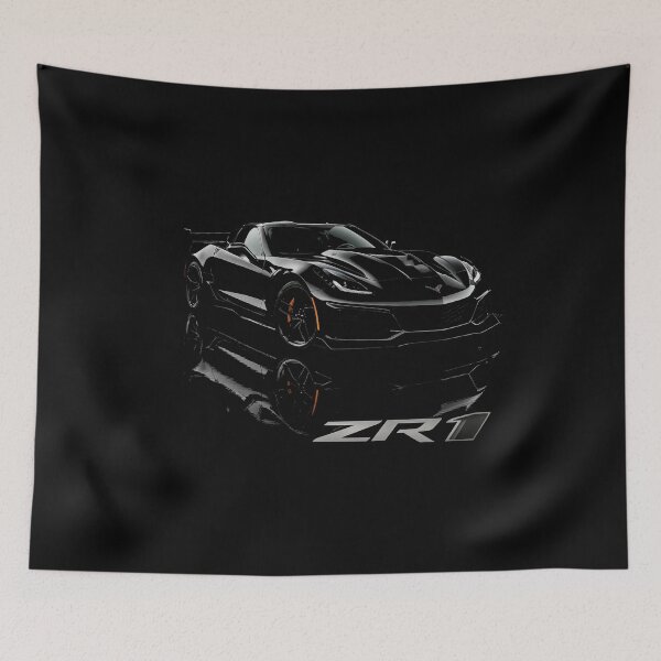 Item preview, Chevy Corvette C7 ZR1 Supercar Blacked Out Minimalist Art designed and sold by TheArtOfCar.