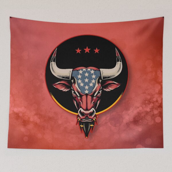Item preview, Patriotic bull head, an American bull. designed and sold by nicky2342.