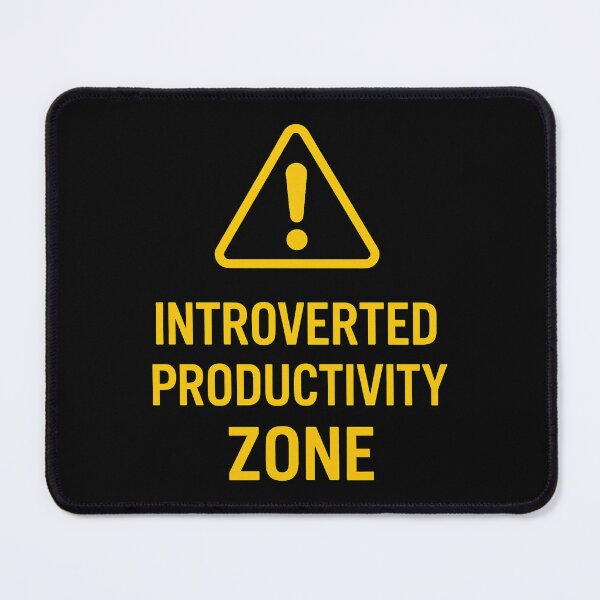 Item preview, Introvert Productivity Zone Sign – Focus Work Mode designed and sold by LaserKey.