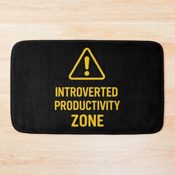 Artikelvorschau, Zeichen der introvertierten Produktivitätszone – Fokus-Arbeitsmodus entworfen und verkauft von LaserKey.