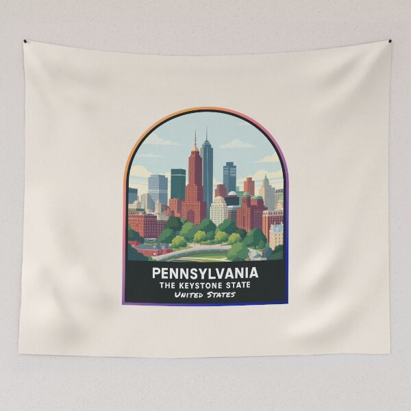 Artikelvorschau, Pennsylvania (PA), Bundesstaat der Vereinigten Staaten von Amerika entworfen und verkauft von PinkandP.