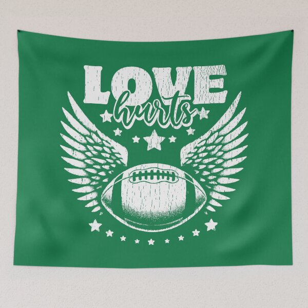 Item preview, Love Hurts Football Vintage Sports Art designed and sold by Scaryzz.