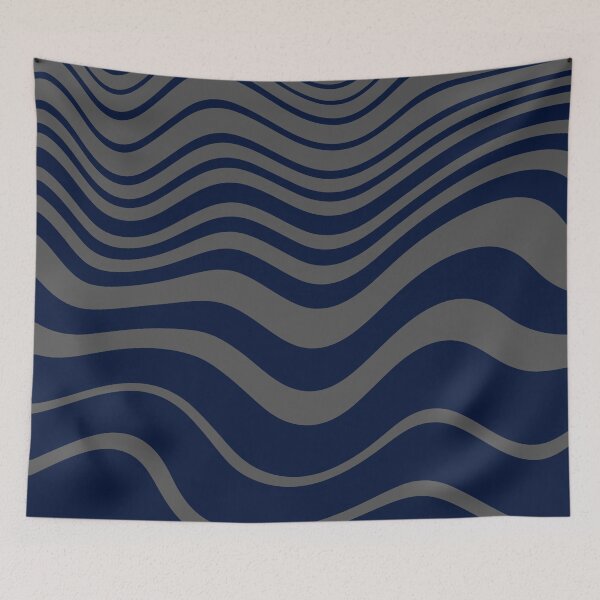 Item preview, Blue and gray abstract stripes. designed and sold by OmikronStore.