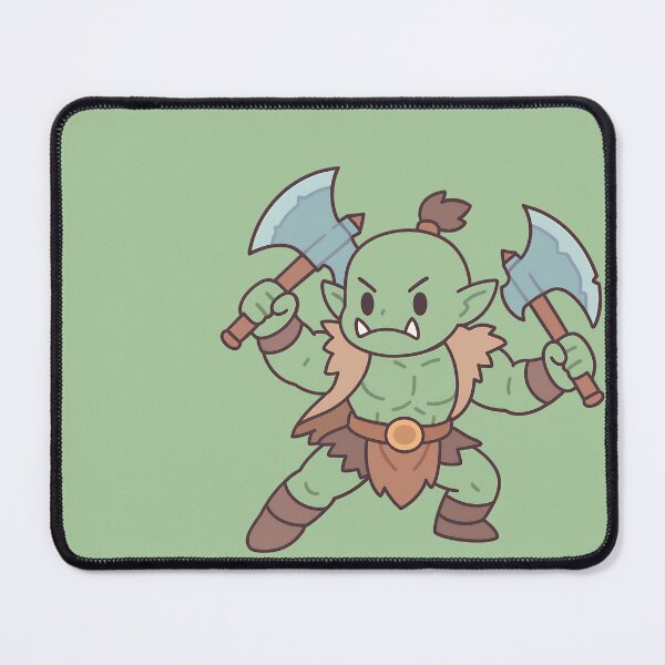 Item preview, Orc Warrior - Dual Wielding Axes designed and sold by Pastel Purrade.
