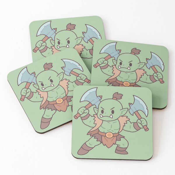 Item preview, Orc Warrior - Dual Wielding Axes designed and sold by Pastel Purrade.