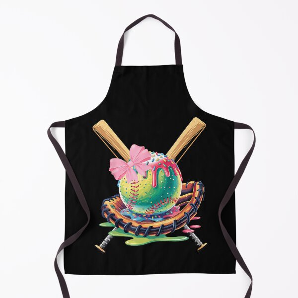 Item preview, Funny Softball Mom Coquette Bow Ice Cream Drip Glove designed and sold by Filek-mable.