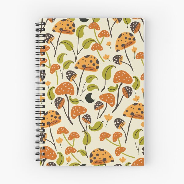 Item preview, Ditsy retro mushroom land designed and sold by mitalim.